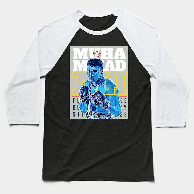 MUHAMMAD ALI Baseball T-Shirt by MUVE